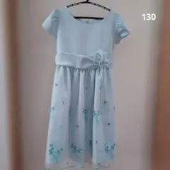 130cm　マザウェイズ　ドレス　水色