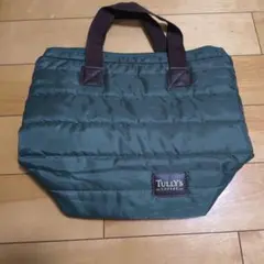 TULLY'S COFFEE グリーン トートバッグ