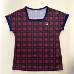 美品⭐︎FILA フィラ テニス ゲームシャツ　シャツ チェック柄 Sのサムネイル