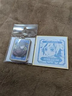 鬼滅の刃　冨岡義勇　 木札ストラップと2026年バースデースタンプ大阪