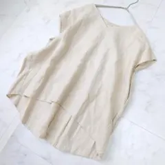 手織りヘンプ大麻生成り100％ラウンドヘム半袖Tシャツ(L) - メルカリ