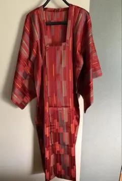 道行コート 正絹 格子模様 チェック模様 着物 055t - メルカリ