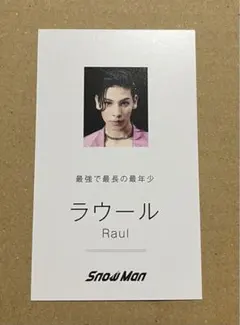 SnowMan Dangerholic 特典名刺カード ラウール