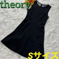 ✨️美シルエット✨️theory セオリー ノースリーブワンピース Sサイズ