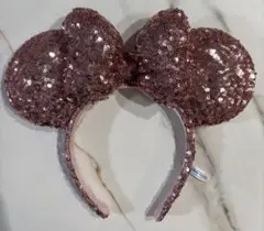 ディズニー ミニーピンクスパンコールカチューシャ
