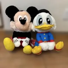 ミッキーマウスとスクルージマクダックぬいぐるみ