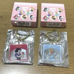 ディズニーストア シークレットキーチェーン プリンセス　白雪姫　シンデレラ