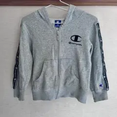 Champion グレー フルジップパーカー 130