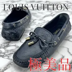 ルイヴィトン ローファー VUITTON アンプラント 36 黒 23cm