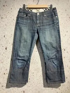00s BURBERRY BLUE LABEL クロップドデニム　バーバリー
