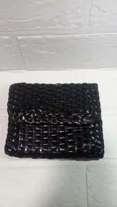 コールハーン　COLE HAAN　メンズ　三つ折り財布　ブラック　シンプル