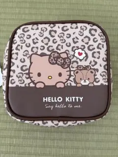 キティ 日焼けキティ ヒョウ柄 レオパード ポーチ しまむらのサムネイル