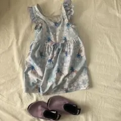 エルサ ワンピース水着 110cm 水色