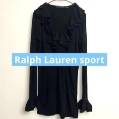 ラルフローレンスポーツ フリルカットソー 長袖 黒　XSのサムネイル
