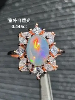 新作 天然水オパール遊色綺麗極彩 1.190ct S925 18KGP - メルカリ