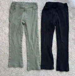 ever closet エバークローゼット リブパンツ 100cm 2枚セット