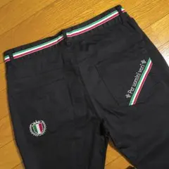 semanticdesignイタリアンカラーメンズストレッチパンツ ブラックLのサムネイル