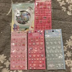 산리오 キャラクターズ カプセルフレークシール タイルシールセット