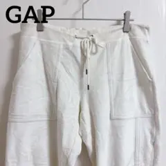 希少✨ GAP 【M】 ホワイト カジュアルパンツ 無地 シンプル 着回し
