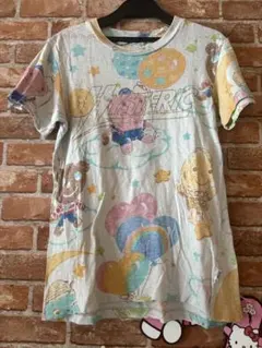 ヒステリックグラマーHysteric Glamour 半袖水色Tシャツフリル付き