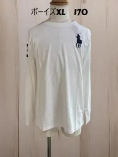 ラルフローレン Tシャツ ビッグポニー 白 XXL ナンバリング 刺繍C361