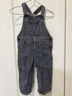 H&M オーバーオール カバーオール デニム ブラック サイズ80 デニム