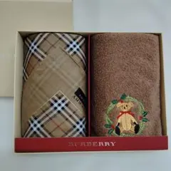 ✿BURBERRY ノバチェックハンカチ＆タオル2点セット未使用保管品未開封✿