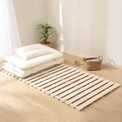 ほぼ未使用品　ニトリ　丸めてしまえる　すのこ　ロール式　シングルサイズのサムネイル