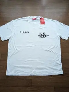 新品 DIESEL ホワイト メンズTシャツ XXL