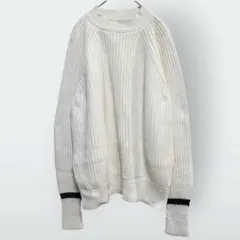 ギャップ セーター ハイネック XL 白 綿 ビッグサイズ 90s