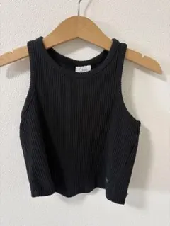 ZARA ブラックリブタンクトップ 6-7歳