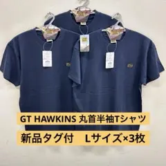【新品タグ付】GTHAWKINS 半袖Tシャツ Lサイズネイビーブルー3枚セットのサムネイル