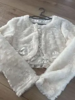 any FAM ホワイトファージャケット 140