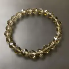 最終値下げ‼️キラキラスターカットスモーキークォーツ天然石ブレスレット