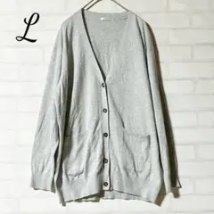 【ノクセニー様専用】シネマクラブ Vネック ベーシック ライトグレー 長袖 L