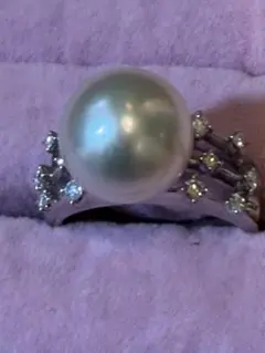 TASAKI PT900 パール　　ダイヤ　　リングのサムネイル
