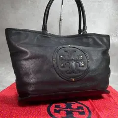 高級　TORY BURCH トリーバーチ トートバッグ レザー ブラック