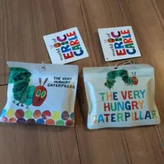 新品　はらぺこあおむし　エコバッグ　ネイビー　ベージュ