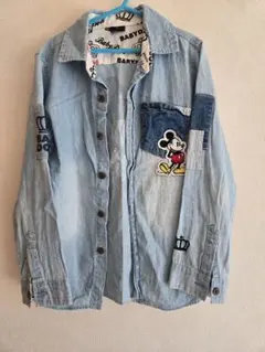BABYDOLL ミッキーマウス デニムシャツ 130