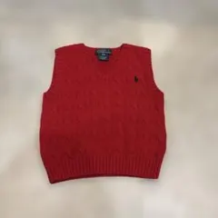 Polo by Ralph Lauren 赤いベビーベスト 24M