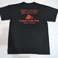 Moon eyes custom cycle shop Tee ブラック Lのサムネイル
