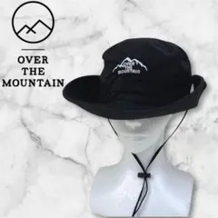 OVER THE MOUNTAIN 黒 サファリハット　アウトドア　古着　美品