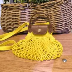 最終値下げ　美品　LONGCHAMP　ロンシャン　メッシュバッグ　かご　2wayのサムネイル