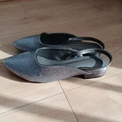 新品　CIAOPANIC TYPY グレー　グリッターパンプス　チャオパニック