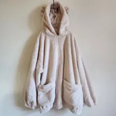 *Doublefocus* アウター サイズXL クマ耳 モコモコ 大きめ ラフ