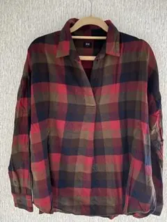 UNIQLO チェック柄 長袖シャツ Lサイズ