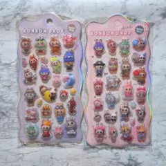 【2つセット】LABUBUラブブ BONBON DROP ボンボンドロップシール
