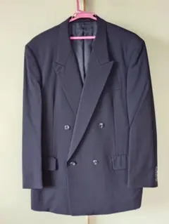 ネイビー ダブルブレスト テーラードジャケット 春夏