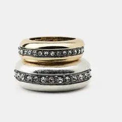 ZARA メタルリングセット 2つのリング ゴールド・シルバー