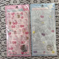 ハローキティ・シナモロール ボンボンドロップシール2枚セット